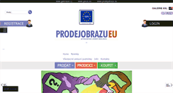 Desktop Screenshot of prodejobrazu.eu